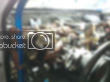 Dashboard removed to install front dashboard through cage