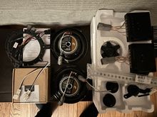 Component speaker set with Amazon wiring and backstraps