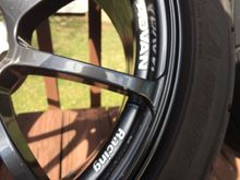 chip on spoke, passenger rear