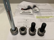 I have pre-assembled the Belleville washers like clam shells for a fresh set of MAP hardware.