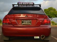 Went for that Evo 7 look for the tail lights. Red/Clear