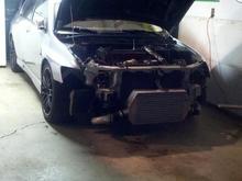 Headlights out for proper tinting
