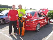 With Tarzan Yamada at Tsukuba after going for a few laps. A really great guy!