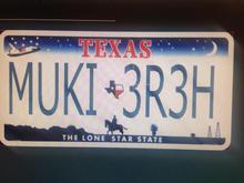 Custom front license plates
Whoever in front will ready threw their rear view
H3R3 I KUM