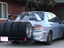 Evo-pickmeup has no trouble with 200lbs of wheels and tires.