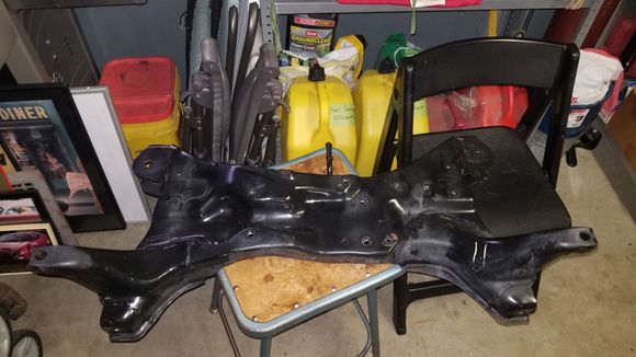 Light cleaning with engine degreaser and a brush.