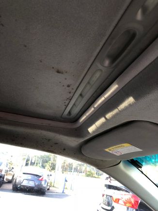 Headliner was super stained