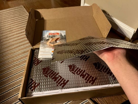 Kilmat Extra is 100mil, the thickest sound deadening I could find