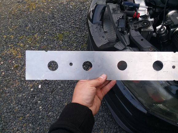 Heres the plate with the Coil holes and plate mounting holes. Still needed the coil mounting holes drilled.