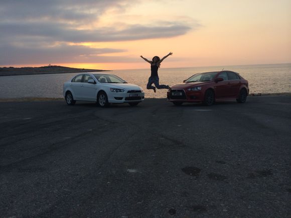 The Gf up and happy for some reason :P