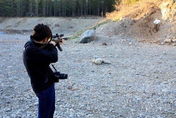 I like shooting this one. Sorry for knocking down all 4 zombies guys!