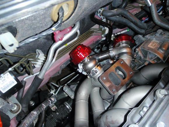 manifold prior to wrapping w/o turbo.