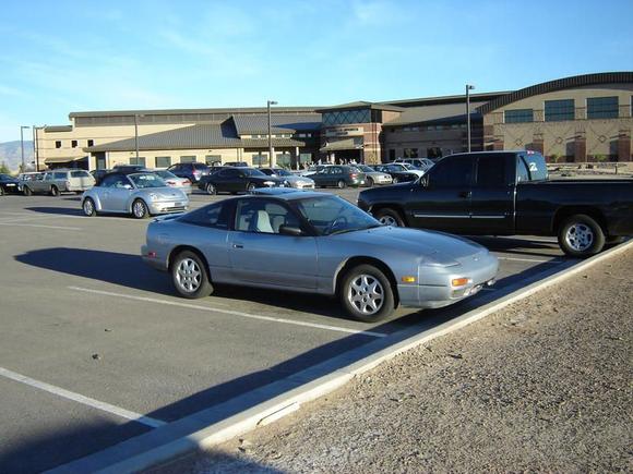 My S13 in front of the gym at Holloman AFB (2005)