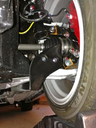 Brake air guides installed for track duty