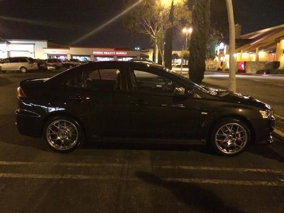 Celebrated getting the new Evo by going to Famous Dave's