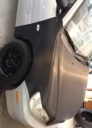 Carbon fiber vynl fenders