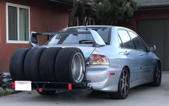 Evo-pickmeup has no trouble with 200lbs of wheels and tires.