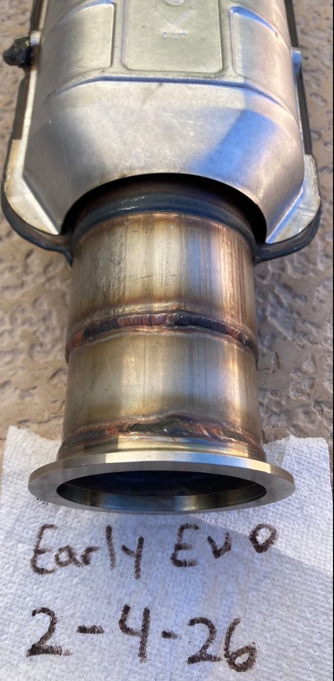 Engine - Exhaust - Buschur Racing  3 inch V-band high flow cat - New - 2003 to 2006 Mitsubishi Lancer Evolution - Henderson, NV 89052, United States