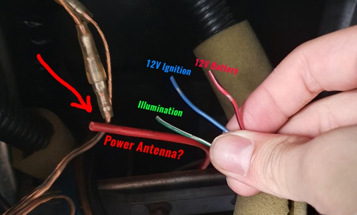 The where go wire does antenna power Power antenna