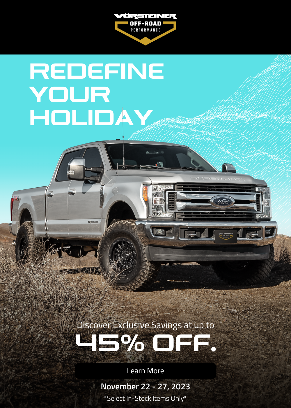 Redefine Your Holiday with Up to 45 Off Vorsteiner OffRoad Ford