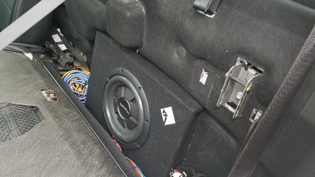 Behind Rear Seat Subwoofer And Box Ford F150 Forum Community Of Ford Truck Fans
