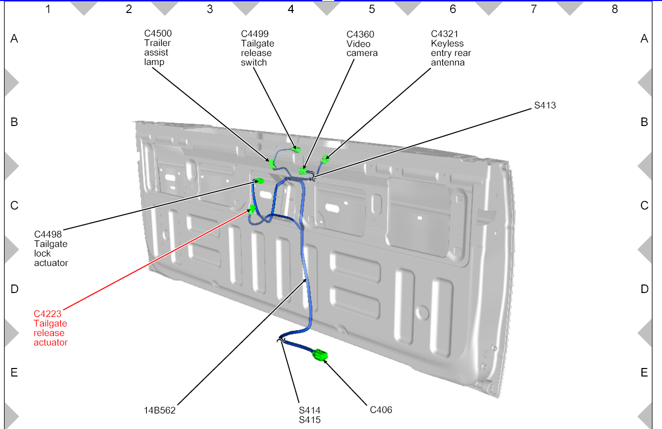 Ford Tailgate Camera Wiring Diagram