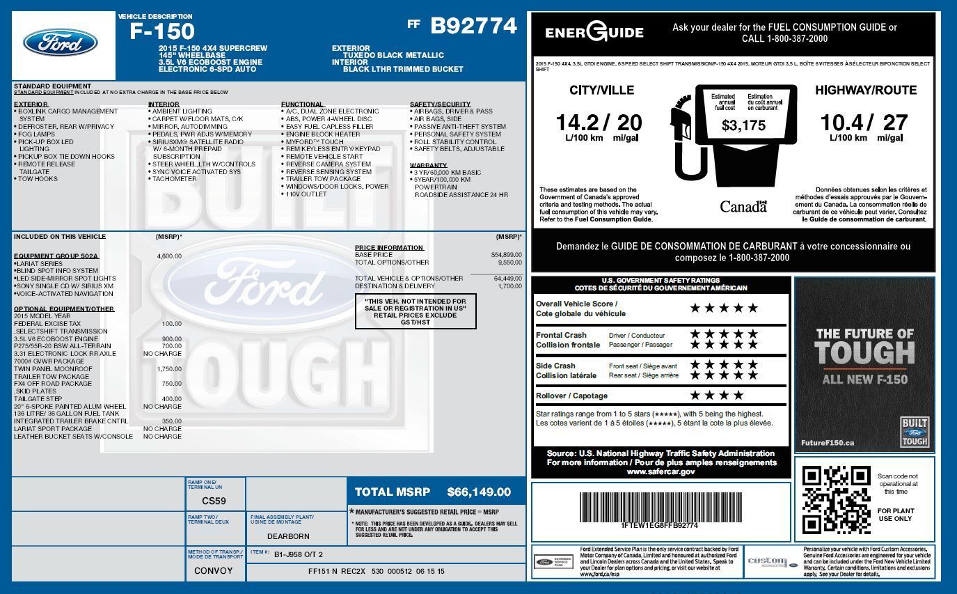 Window Sticker Page 13 Ford F150 Forum Community Of Ford Truck Fans Window Sticker Page 13 Ford F150 Forum Community Of Ford Truck Fans