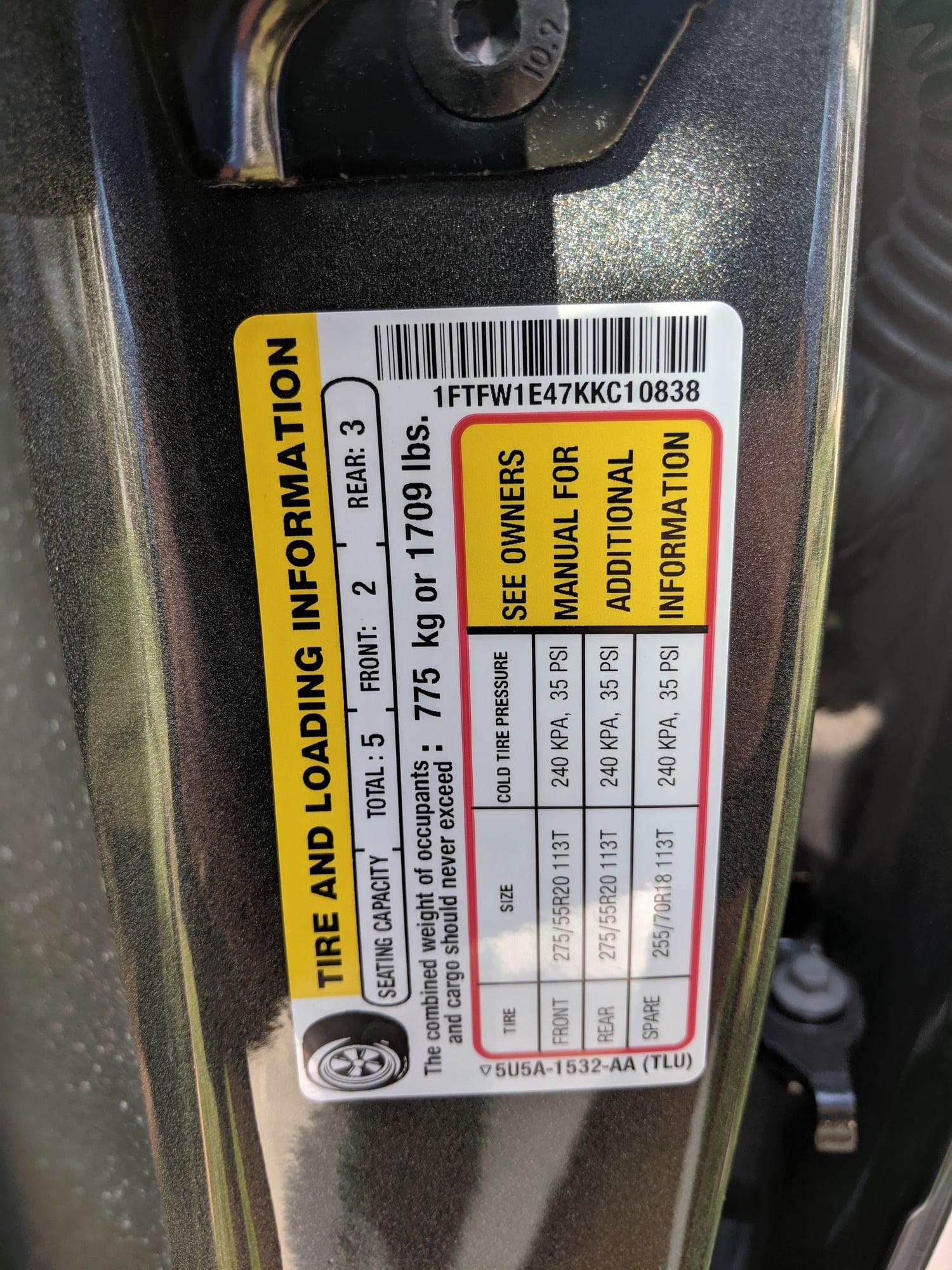 Yellow Stick on Door Clarification - Page 6 - Ford F150 Forum ...