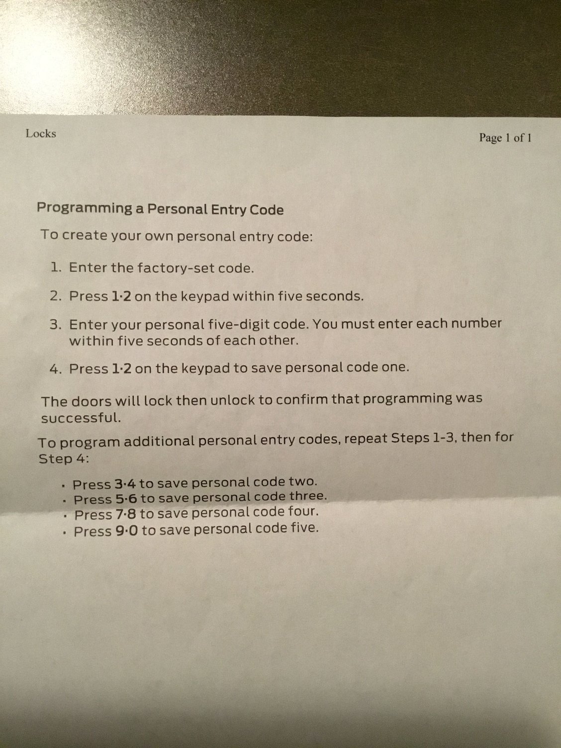 Reset keyless entry code Page 3 Ford F150 Forum Community of Ford