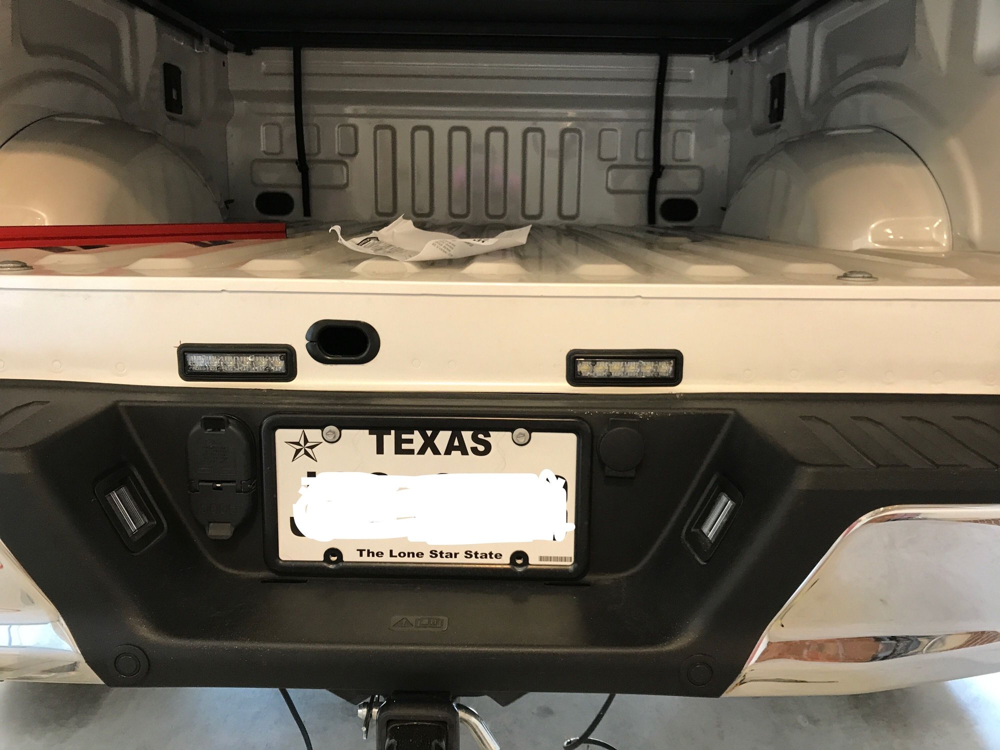 LED backup lights connected to switch for cargo and bed lights Ford