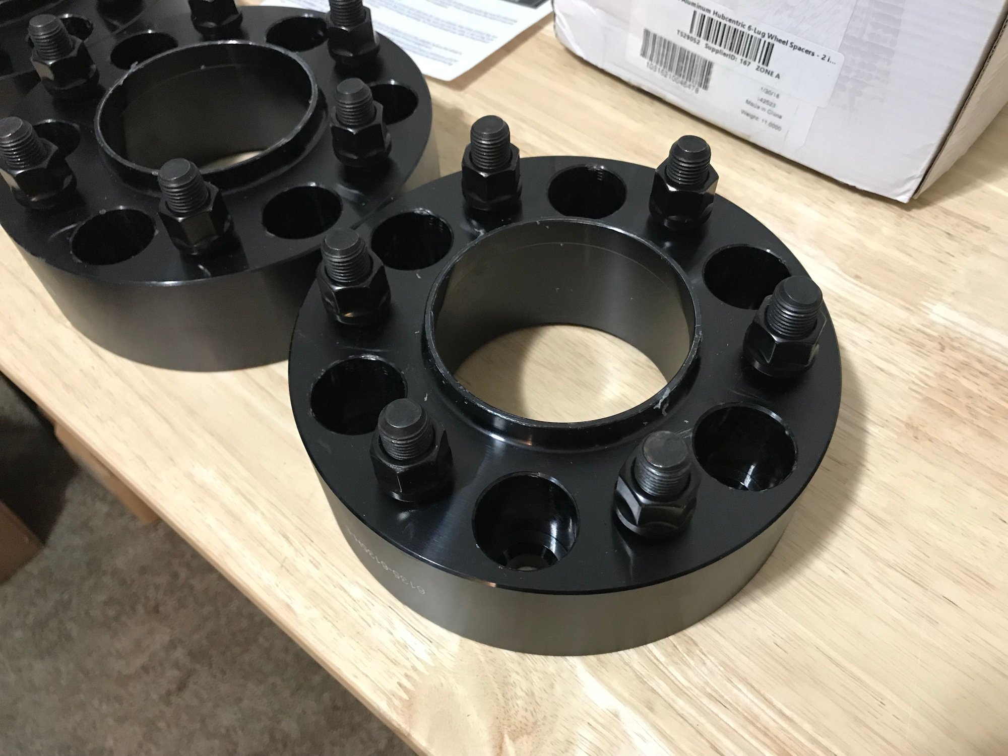 Coyote 2 in. Billet Aluminum Hubcentric 6Lug Wheel Spacers Ford F150