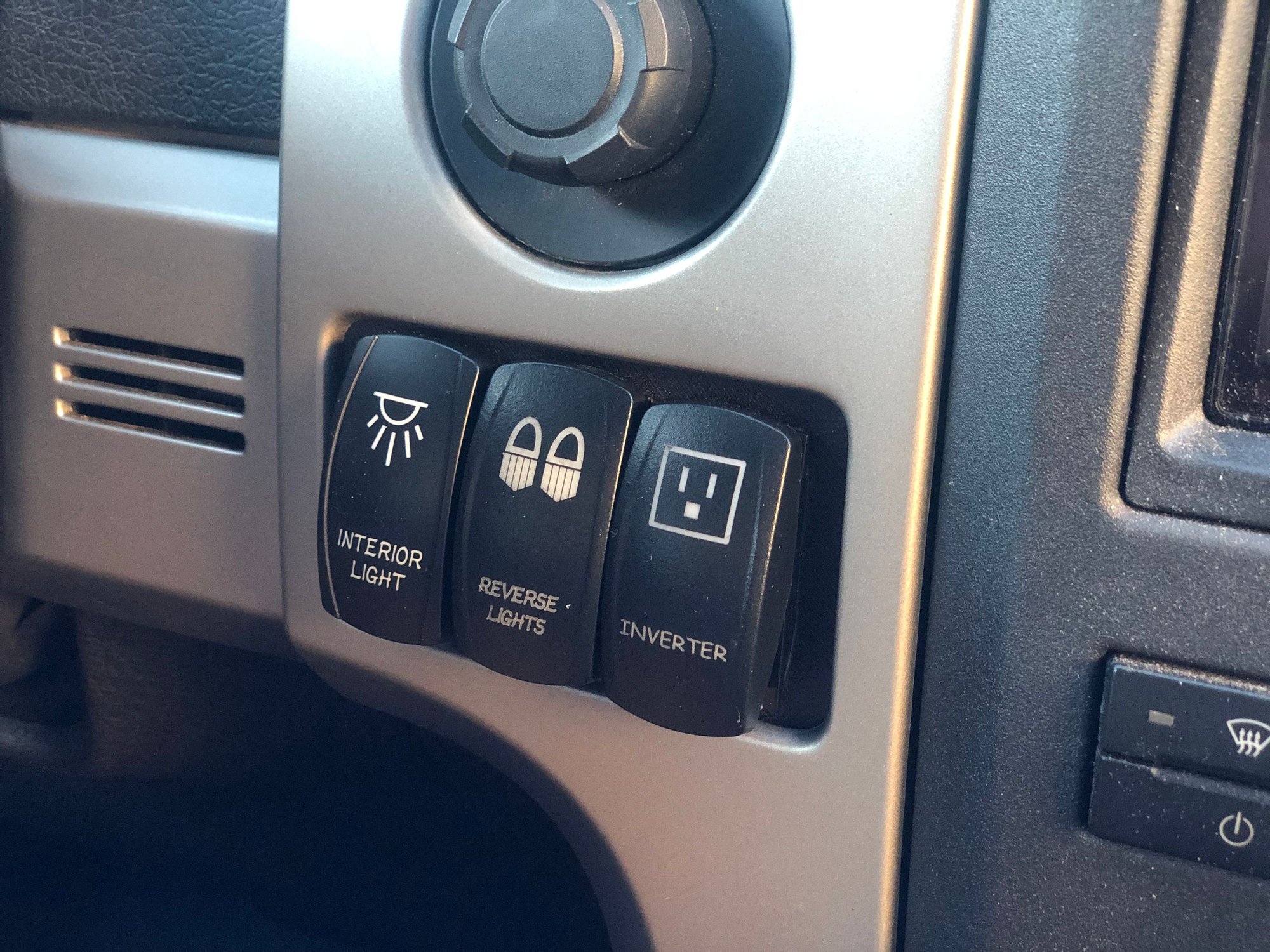 F150 Switch Mount in Trailer Brake Controller Location Ford F150