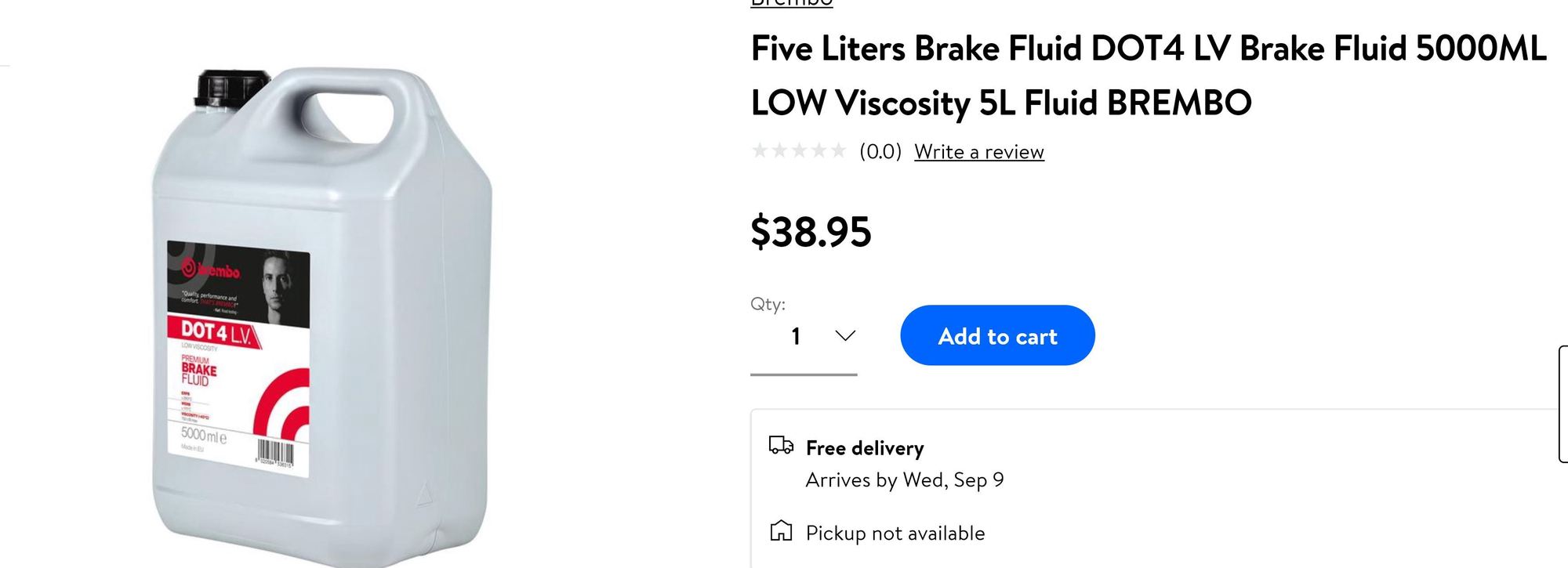 Motorcraft DOT 4LV High Performance Brake Fluid (16 oz) PM-20 Case of 4