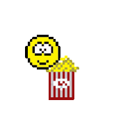 popcorn gif smiley