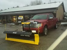 Installed plow