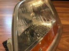 Light scuff on lens of drivers side headlamp