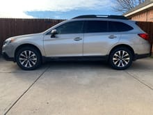 Wife drives a 2016 Outback, but on some Yokohama Geolander 015s this year