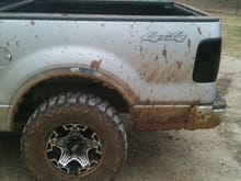 mud and painted tails