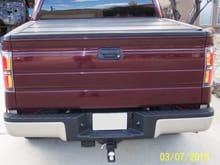 Tailgate with emblems removed