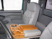 rest of the leather front seats