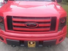 Painted Grille with custom Ford Emblem
