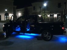 Blue LED accent lighting