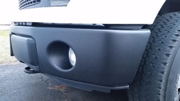 After Plasti dipping chrome on front bumper.