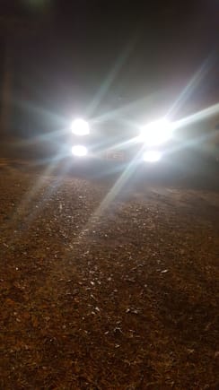 With Sylvania zXe headlights and fogs