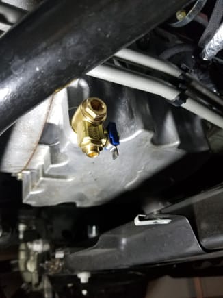 Fumoto Oil Drain Valve Installed