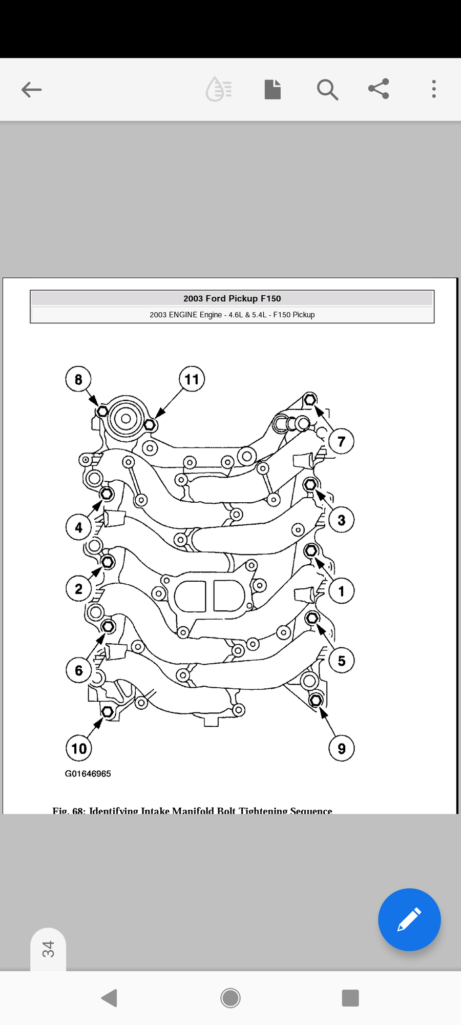 2003 5.4 Intake Manifold correct bolt torque spec Ford F150 Forum Community of Ford Truck Fans