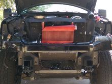 Main bumper bolts don't align.
