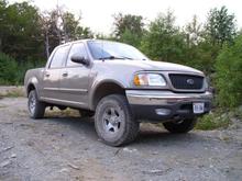 up at camp, can't see how dirty the truck actually is due to the dust from the road and factory paint being the same colour.