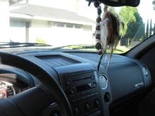 Dash shot:  '07 radio with aux tray and FX4 badging