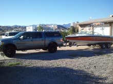 with boat in Laughlin